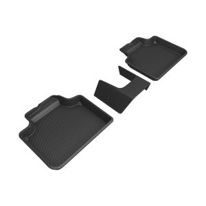 BMW X1 Floor Mats - Rear - 3D MAXpider - Kagu - Black - `23-`24